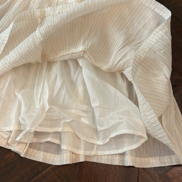 Girls Chiffon dress size L gold cream old navy - Picture 4 of 6